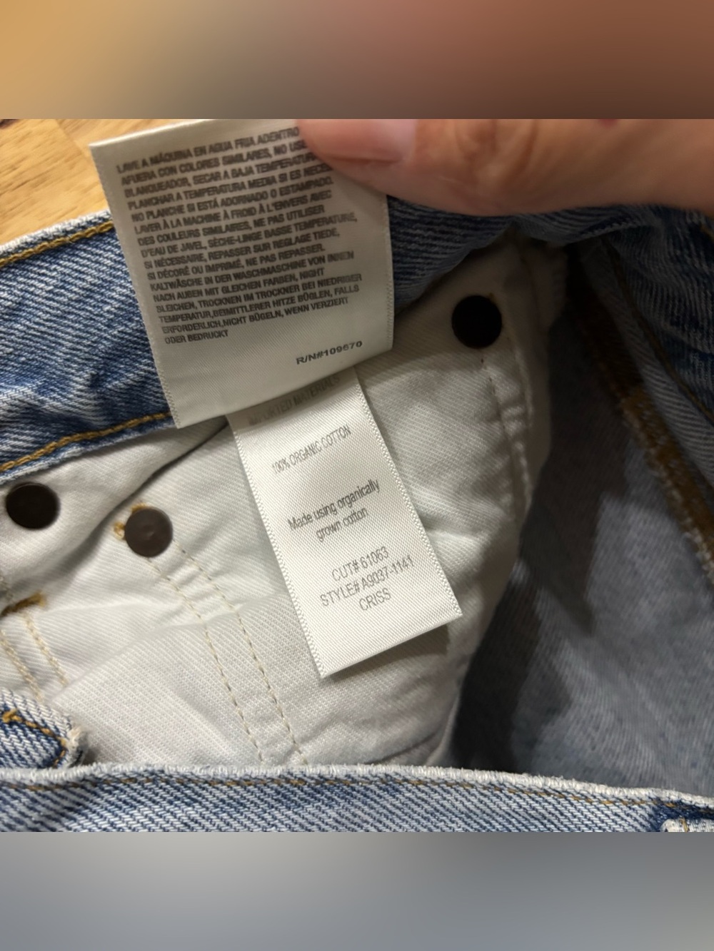 AGOLDE Criss Cross Straight Jeans - Picture 8 of 8